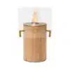EcoSmart Bioethanol Kamin Pillar 3T Eiche Edelstahl