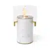 EcoSmart Bioethanol Kamin Pillar 3T weiss Edelstahl