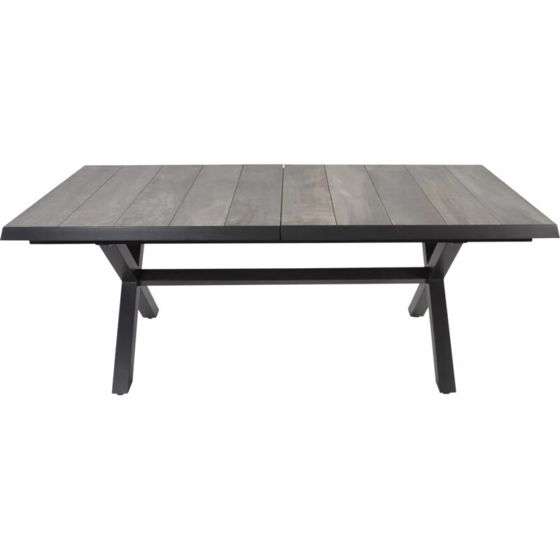 Ausziehtisch Castilla Negro mit Kreufuß – Bild 4