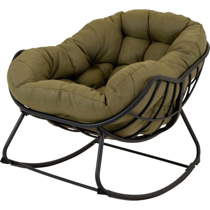Schaukelstuhl Cozy in Stone oder Olive – Bild 8