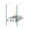 Stilvoller Biokamin aus Edelstahl und Glas – Bild 6