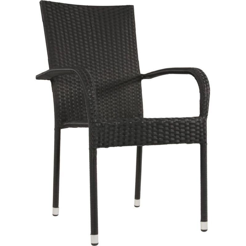Lesli Living Stapelstuhl Corona schwarz 8714365415752