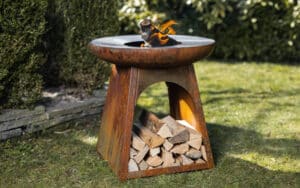 Feu de Jardin Gartenfeuer Feuerschale mit Grillplatte TOP UP – Feuerstellen mit Kochplatte Produktbild