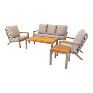 Lounge-Set Donnan Beige – Gartenmöbel-Sets Produktbild