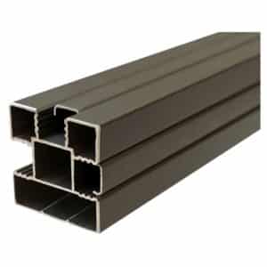Aluminium-Steckzaunpfosten für WPC-Steckzaunsystem – Zubehör für Sichtschutzzäune Produktbild