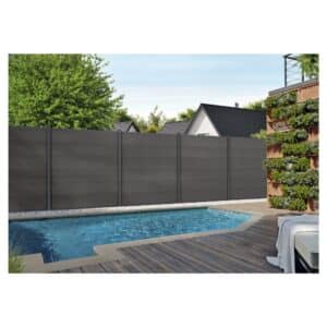 WPC-Steckzaunsystem MAX-XL in charcoal – Serie MAX-XL in. versch. Farben Produktbild