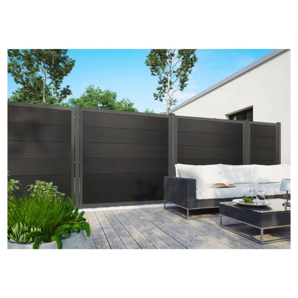 WPC-Zaunelement Malö 1800mm x 1800mm – Serie MALÖ Produktbild