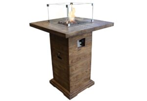 Elementi Feuertisch Gasfeuerstelle Rova Bar in Holz-Optik – Feuertische Produktbild