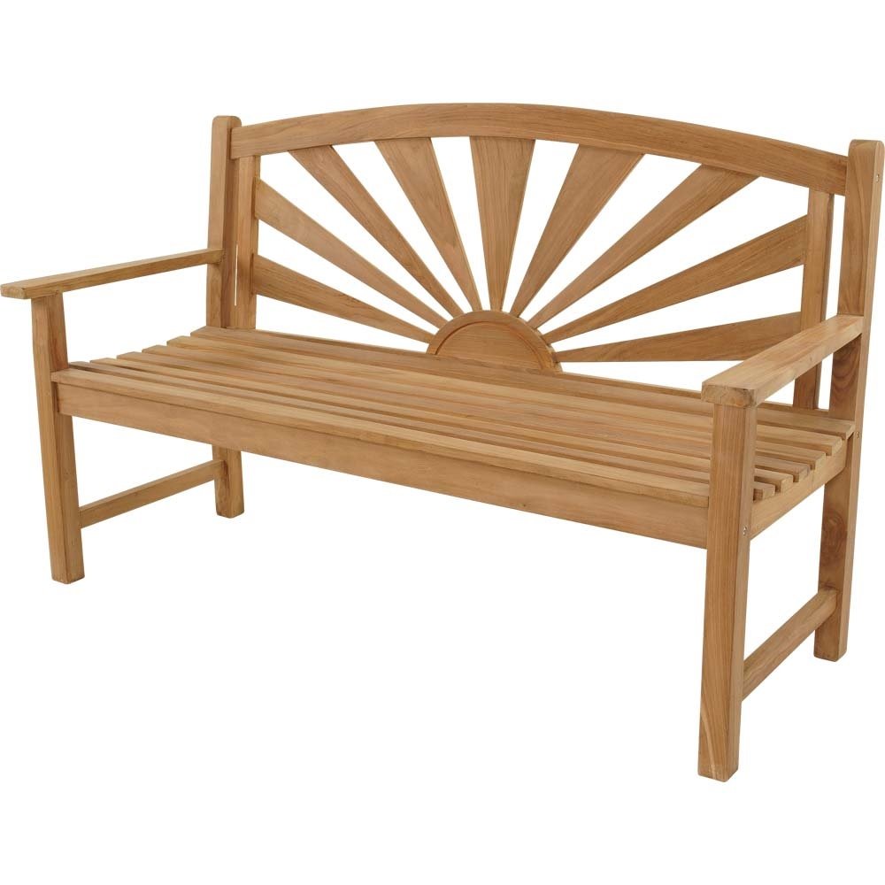 Lesli Living Landhausbank Teak Sunburst