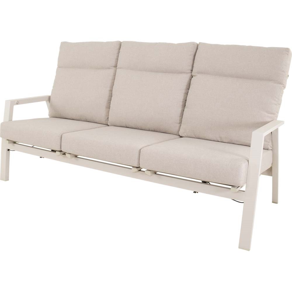 Lesli Living Loungebank Ohio Crema – verstellbar