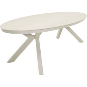 Lesli Living Lounge- / Diningtisch Davos Crema oval