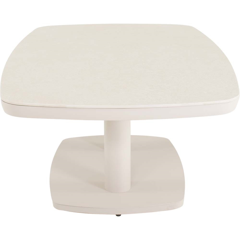 Lesli Living Loungetisch Geneva Crema – höhenverstellbar (Dänisches Oval)