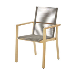 Diamond Garden Stapelstuhl Atlanta Teak – Sessel & Stühle Produktbild